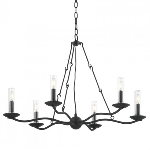 Troy Sawyer 6 Light Exterior Chandelier Model: F6307-FOR