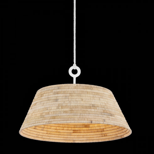 Troy Sequoia Pendant in Gesso White Finish Model: F2836-GSW
