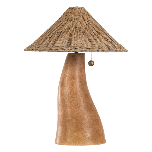 Troy Seyla TABLE LAMP in Patina Brass/Ceramic Ancient Terracotta Finish Model: PTL1128-PBR/CAT