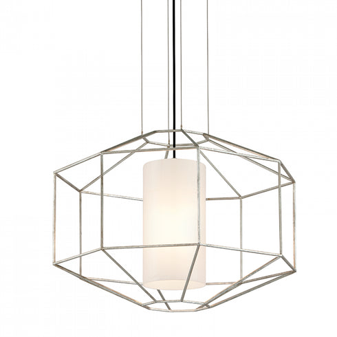 Troy Silhouette Chandelier in Silver Leaf Finish Model: F5256-SL