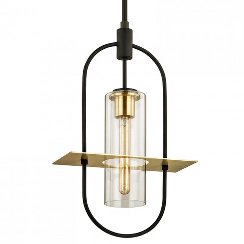 Troy Smyth Pendant in Textured Bronze Brushed Brass Finish Model: F6397-TBZ/BBA