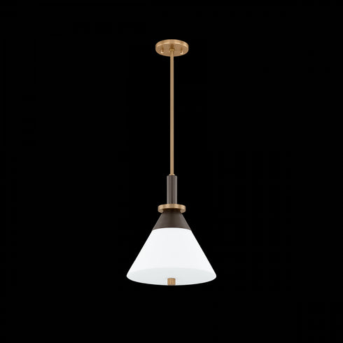 Troy Staton Pendant in Patina Brass/Bronze Finish Model: F4212-PBR/BRZ