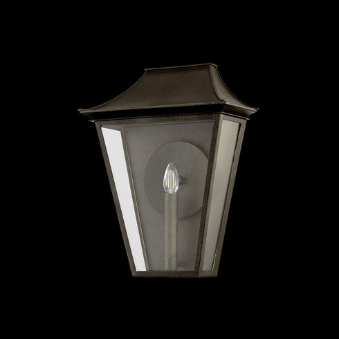 Troy TEHAMA EXTERIOR WALL SCONCE in French Iron Finish Model: B2917-FRN