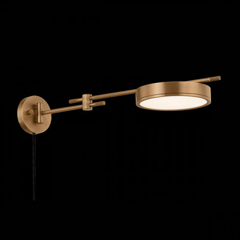 Troy Thatcher Plug in Sconce in Patina Brass Finish Model: PTL1705-PBR