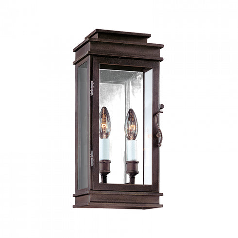 Troy Vintage 2 Light Wall Lantern Small Model: B2971-VBZ