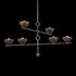 Troy Vishal Chandelier in Black Patina Gold Finish Model: F2339-BPG