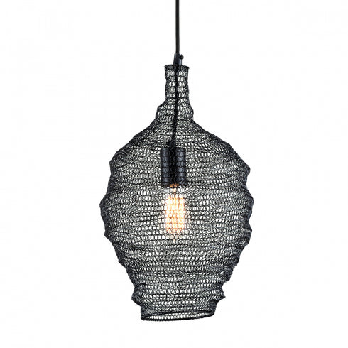 Troy Wabi Sabi Pendant in Black Finish Model: F6775-SBK