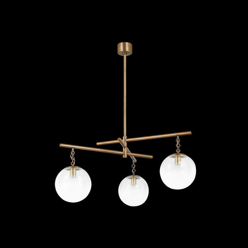 Troy Wade Chandelier in Patina Brass Finish Model: F1044-PBR