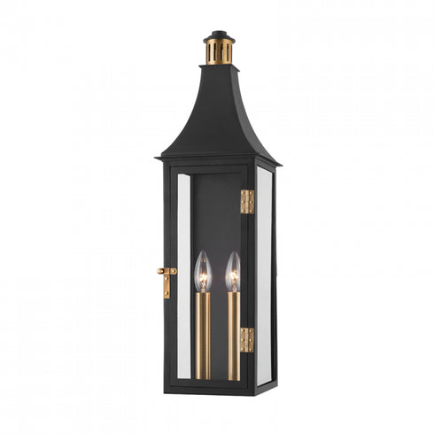 Troy Wes 2 Light Exterior Wall Sconce Model: B7824-PBR/TBK
