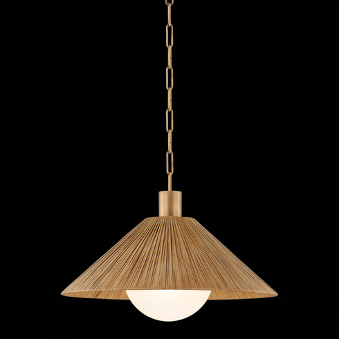 Troy Woodside Pendant in Patina Brass Finish Model: F1422-PBR
