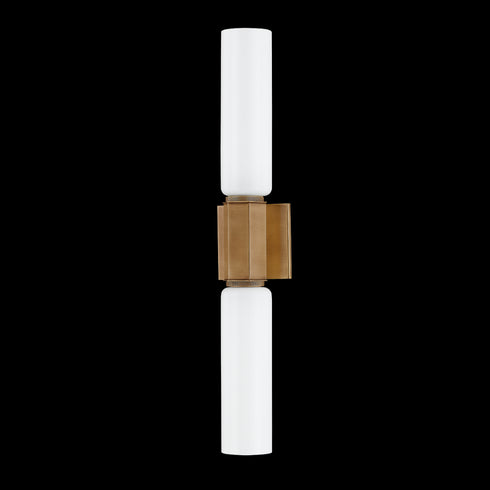 Troy Yarrow Wall Sconce in Patina Brass Finish Model: B1227-PBR