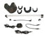 Umbrella Lights Craftmade 4 Light LED Umbrella Lighting Kit in Flat Black Finish Model: UML-LED-FB-4L