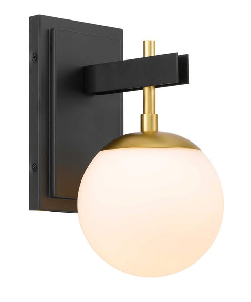 Varaluz Allie 1 Light Bath Blac Satin Brass Model: 352B01BLSB