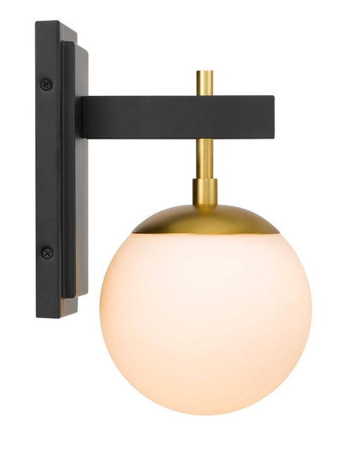 Varaluz Allie 1 Light Bath Blac Satin Brass Model: 352B01BLSB