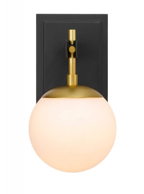 Varaluz Allie 1 Light Bath Blac Satin Brass Model: 352B01BLSB