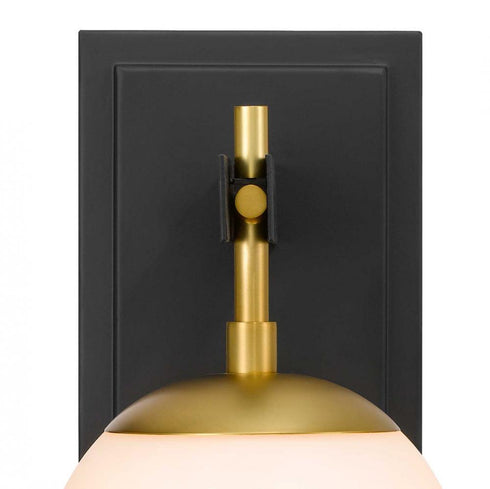 Varaluz Allie 1 Light Bath Blac Satin Brass Model: 352B01BLSB