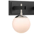 Varaluz Allie 2 Light Bath Blac Polished Nickel Model: 352B02BLPN