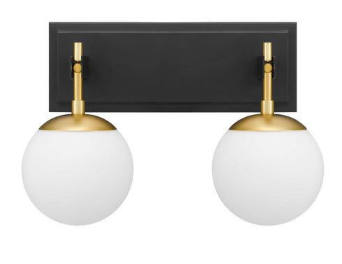 Varaluz Allie 2 Light Bath Blac Satin Brass Model: 352B02BLSB