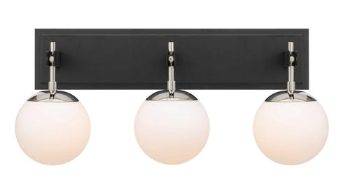 Varaluz Allie 3 Light Bath Blac Polished Nickel Model: 352B03BLPN