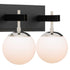 Varaluz Allie 3 Light Bath Blac Polished Nickel Model: 352B03BLPN
