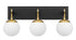 Varaluz Allie 3 Light Bath Blac Satin Brass Model: 352B03BLSB