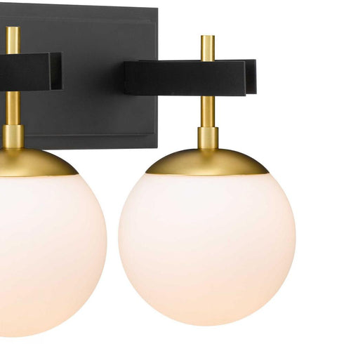 Varaluz Allie 3 Light Bath Blac Satin Brass Model: 352B03BLSB