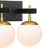 Varaluz Allie 3 Light Bath Blac Satin Brass Model: 352B03BLSB