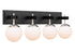 Varaluz Allie 4 Light Bath Blac Polished Nickel Model: 352B04BLPN