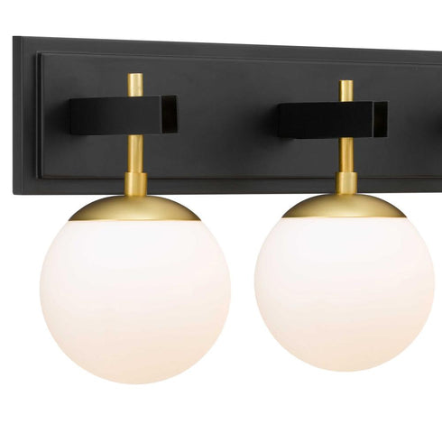 Varaluz Allie 4 Light Bath Blac Satin Brass Model: 352B04BLSB