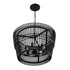 Varaluz Apollo 6 Light Pendant Carbon Model: 355P06SCB