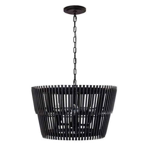 Varaluz Apollo 6 Light Pendant Carbon Model: 355P06SCB