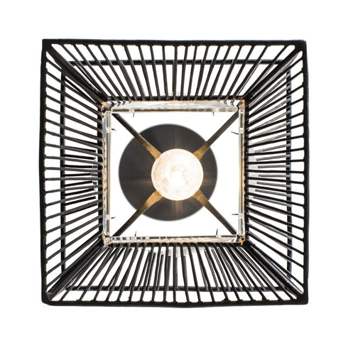 Varaluz Arcade 1 Light Mini Pendant Carbon Model: 366M01CB