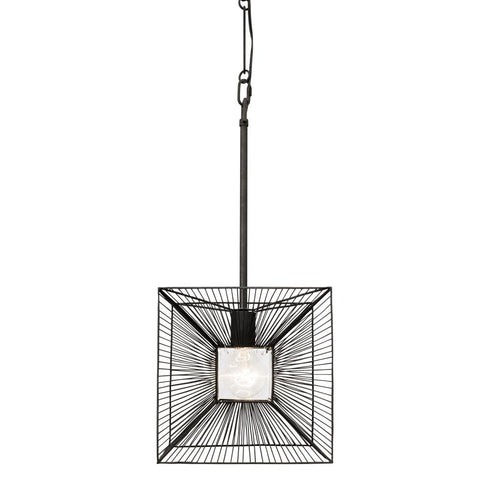 Varaluz Arcade 1 Light Pendant Carbon Model: 366P01CB