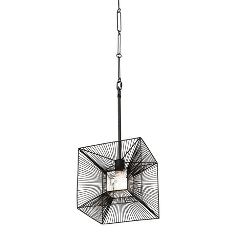 Varaluz Arcade 1 Light Pendant Carbon Model: 366P01CB