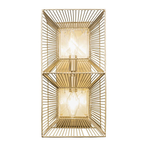 Varaluz Arcade 2 Light Sconce French Gold Model: 366W02FG