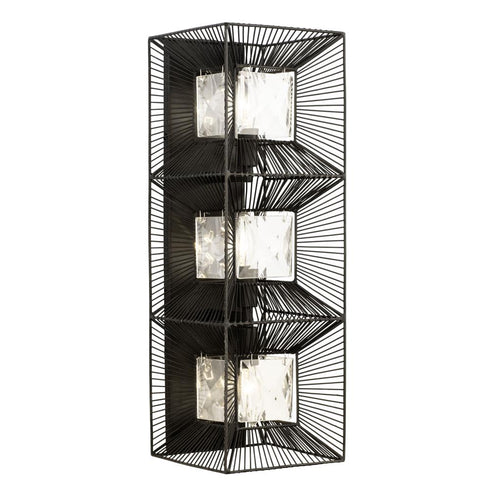 Varaluz Arcade 3 Light Sconce Carbon Model: 366W03CB