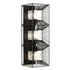 Varaluz Arcade 3 Light Sconce Carbon Model: 366W03CB