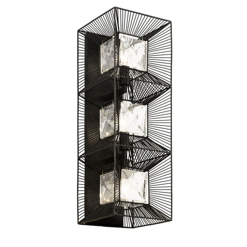 Varaluz Arcade 3 Light Sconce Carbon Model: 366W03CB