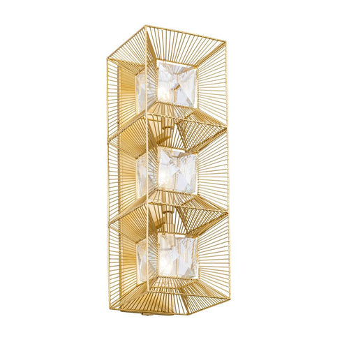Varaluz Arcade 3 Light Sconce French Gold Model: 366W03FG