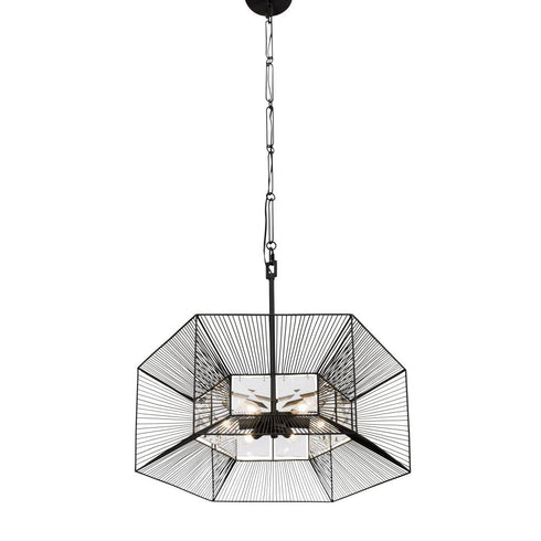 Varaluz Arcade 6 Light Pendant Carbon Model: 366P06CB