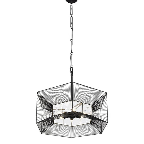 Varaluz Arcade 6 Light Pendant Carbon Model: 366P06CB