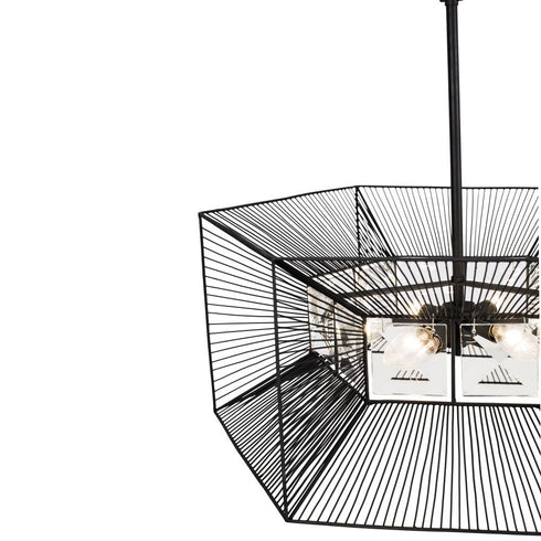 Varaluz Arcade 6 Light Pendant Carbon Model: 366P06CB