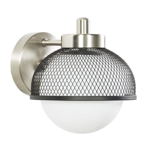 Varaluz Aris 1 Light Bath Brushed Nicke Black Model: 347B01BNBL