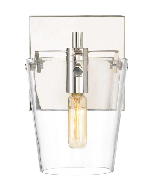 Varaluz Arlo 1 Light Bath Blac Polished Nickel Model: 351B01BLPN