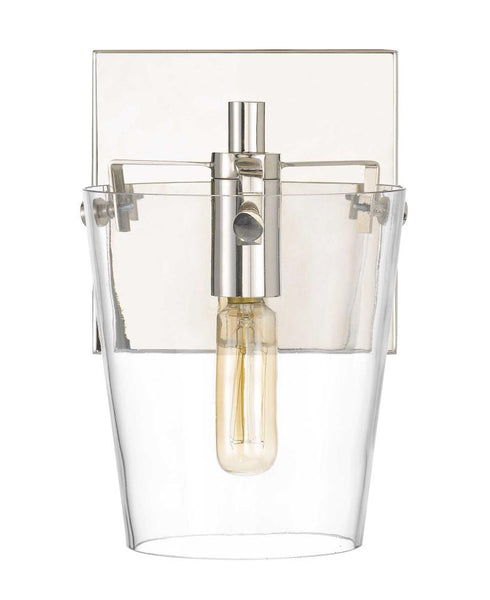 Varaluz Arlo 1 Light Bath Blac Polished Nickel Model: 351B01BLPN