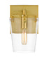 Varaluz Arlo 1 Light Bath Blac Satin Brass Model: 351B01BLSB