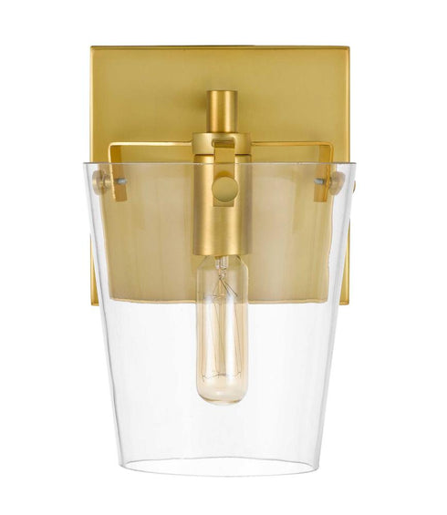 Varaluz Arlo 1 Light Bath Blac Satin Brass Model: 351B01BLSB