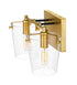 Varaluz Arlo 2 Light Bath Blac Satin Brass Model: 351B02BLSB