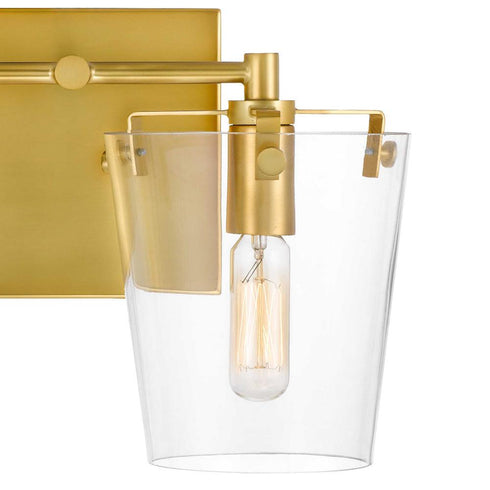 Varaluz Arlo 2 Light Bath Blac Satin Brass Model: 351B02BLSB