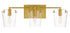 Varaluz Arlo 3 Light Bath Blac Satin Brass Model: 351B03BLSB